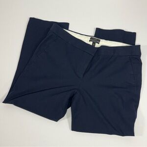 Navy Blue J. Crew Campbell Bi-Stretch Cotton Blend Trouser Pants Size 14T